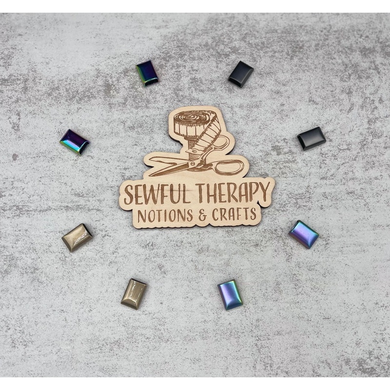 Zipper Ends-Matte Gunmetal & Matte Rainbow & Rainbow & Brushed Antique