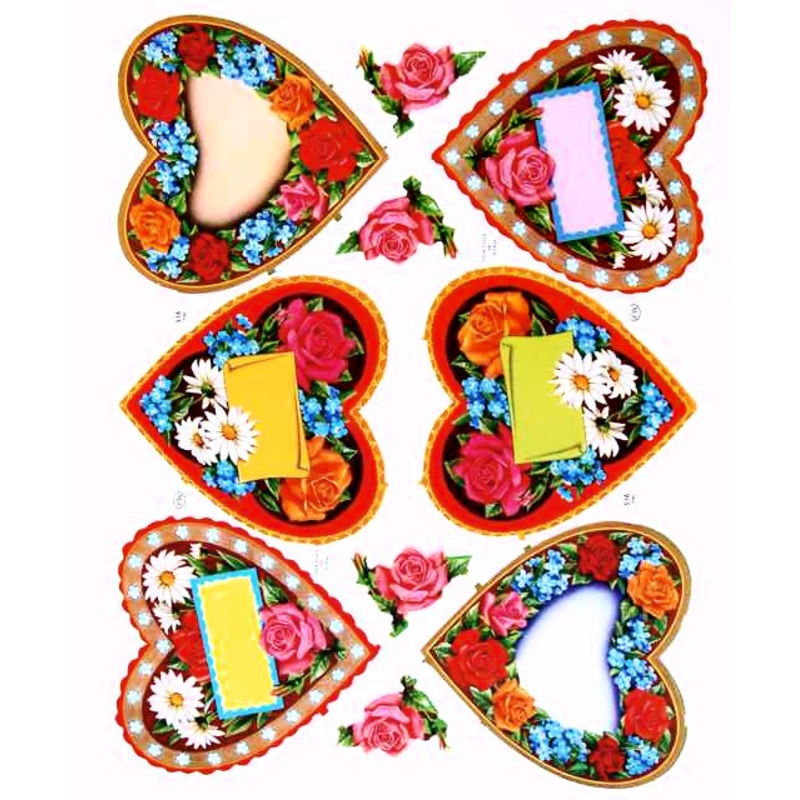 Large Scrapbook Pictures, Hearts