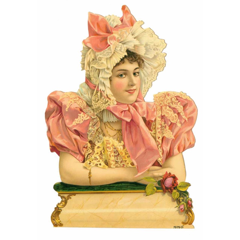 Ruffled Bonnet Woman