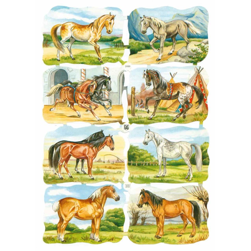 Scrapbook Pictures, horses