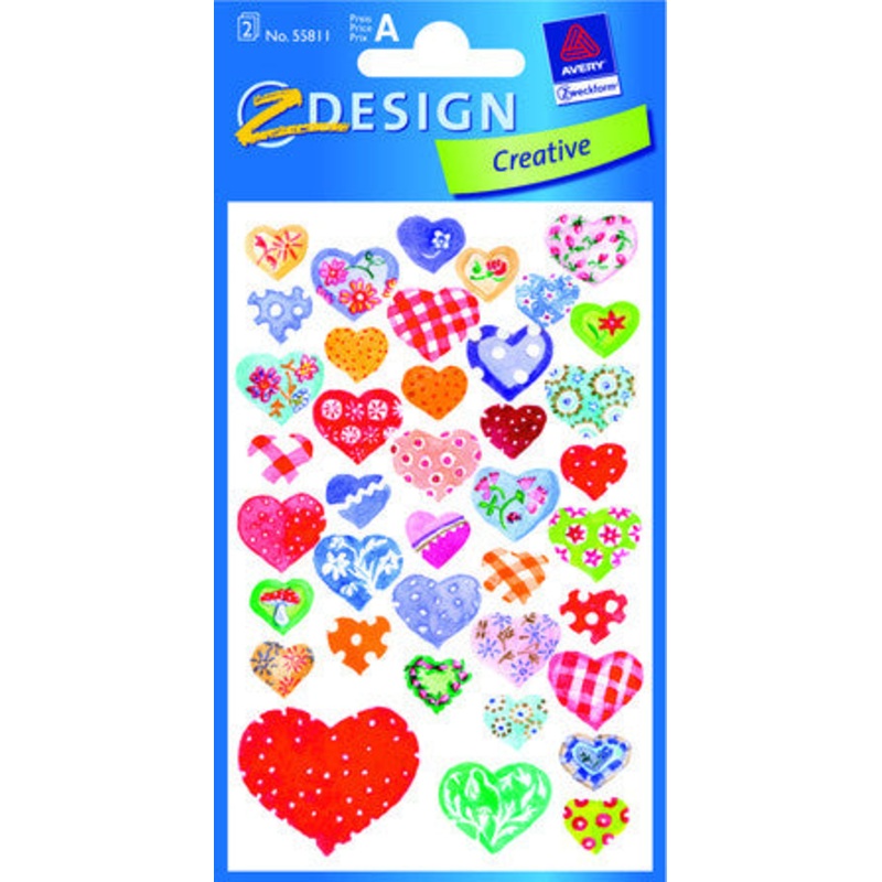 Calico Hearts Stickers