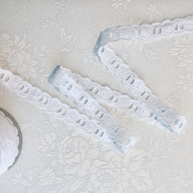 Cotton Eyelet Entredeux Insertion