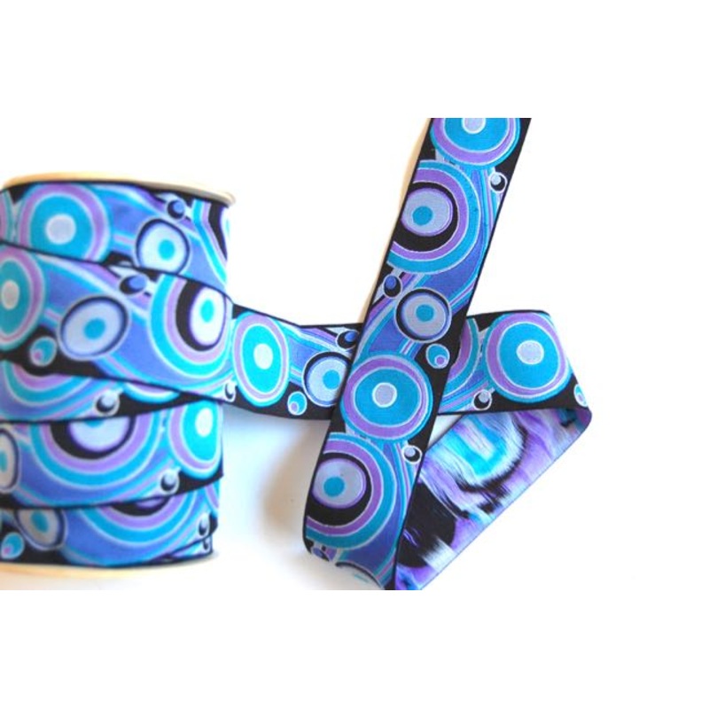 Groovy Circles, Jacquard Ribbon