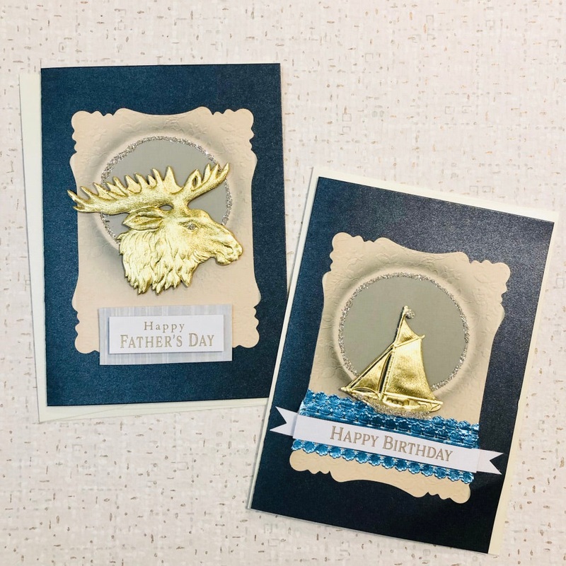 Regal Moose or Sailboat Card-Moose & Sailboat-Happy Birthday & Happy Father's Day