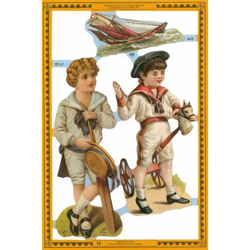 Scrapbook Pictures, Boys Playing