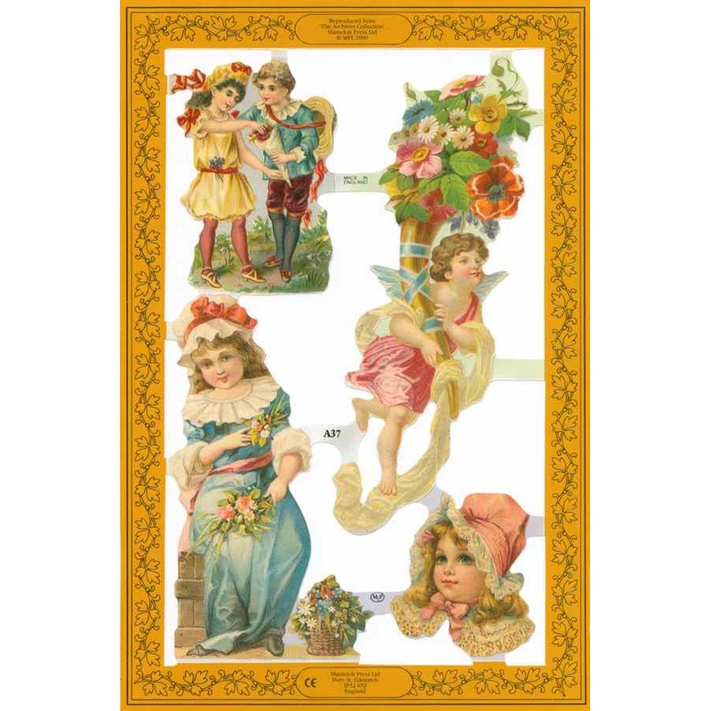 Scrapbook Pictures, Children and Flowers