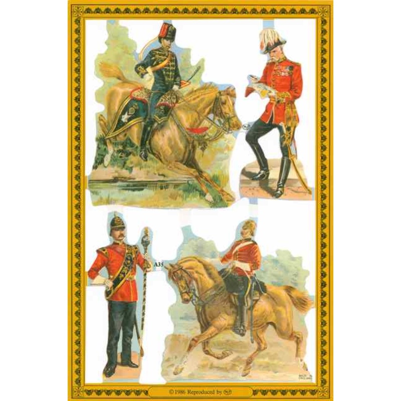 Scrapbook Pictures, Soldiers on Horses