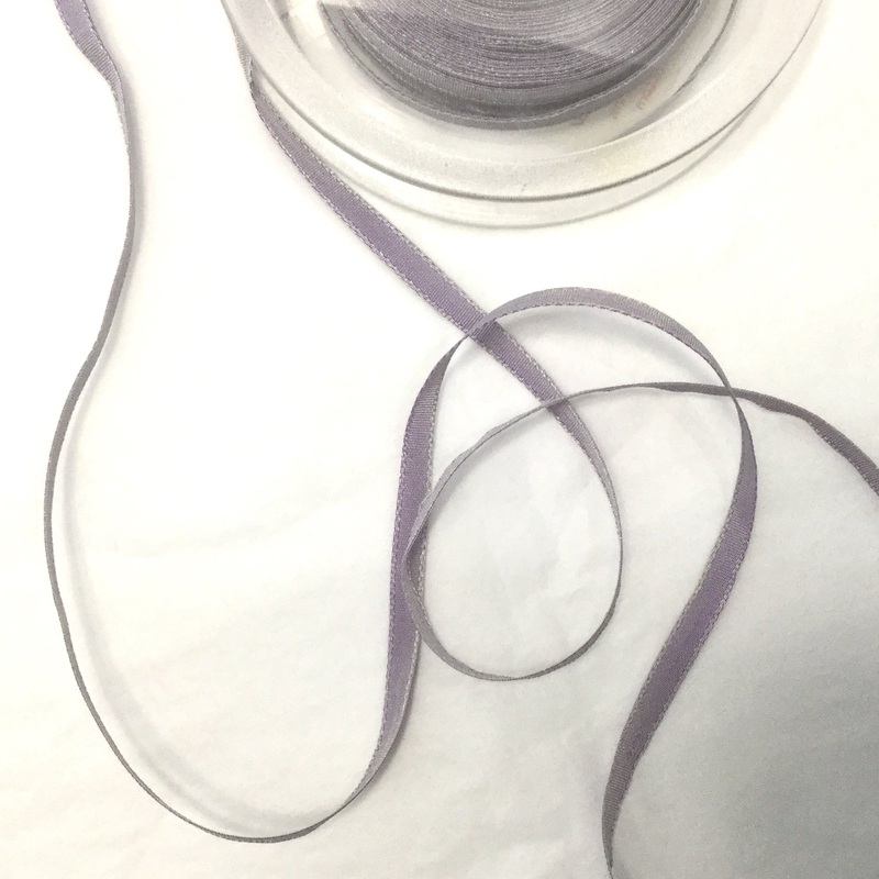 Skinny Taffeta Ribbon-Orchid