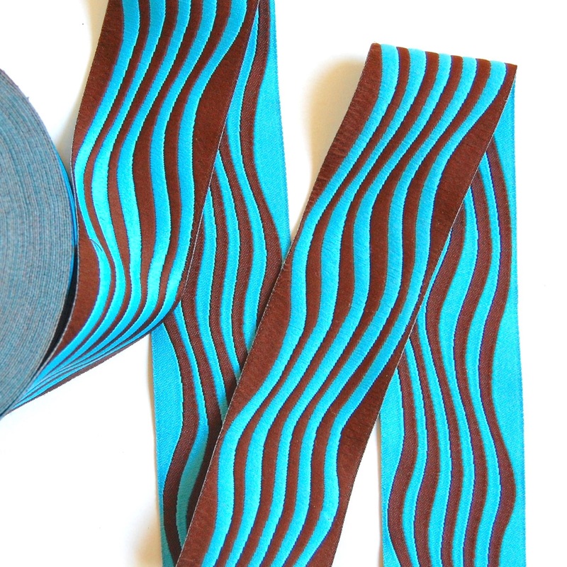 Wavy Stripes Woven Jacquard Ribbon