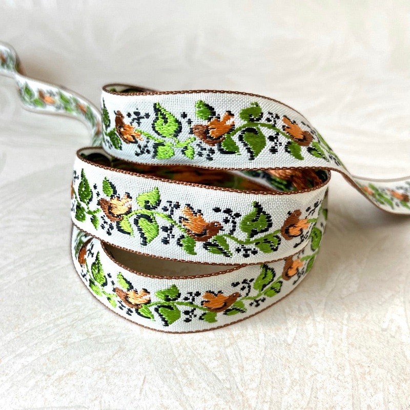 Birds on Vine Jacquard - Vintage