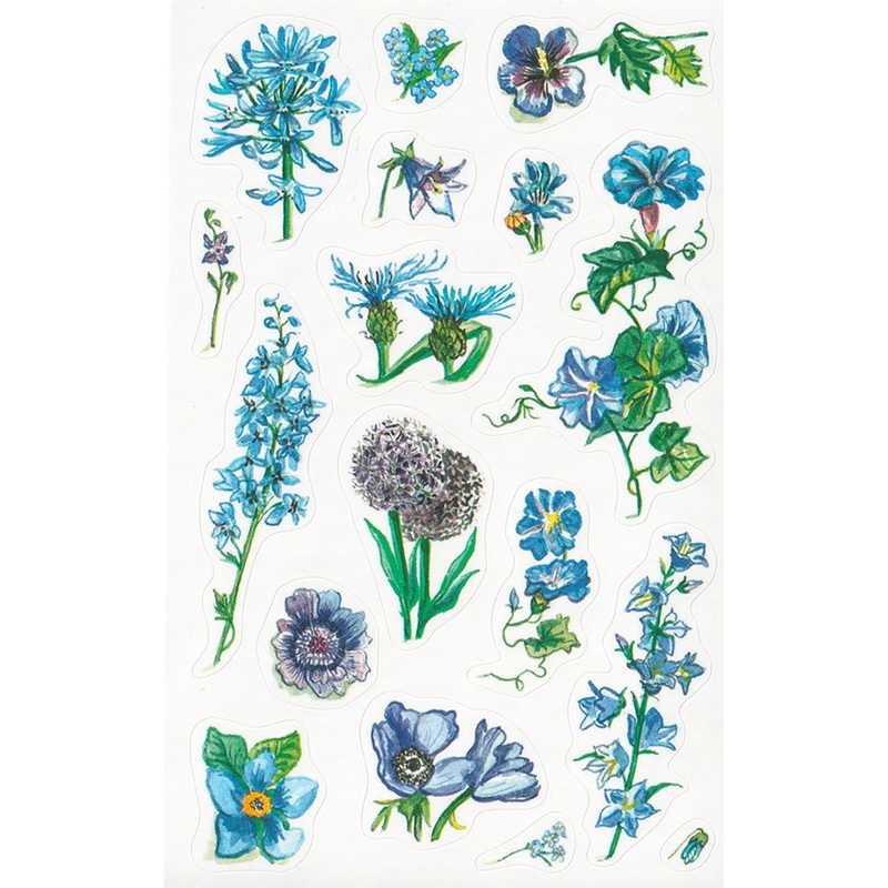 Blue Flowers - Stickers