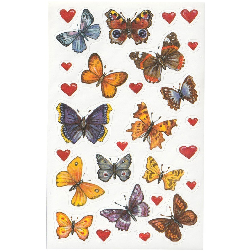 Butterflies and Hearts - Stickers