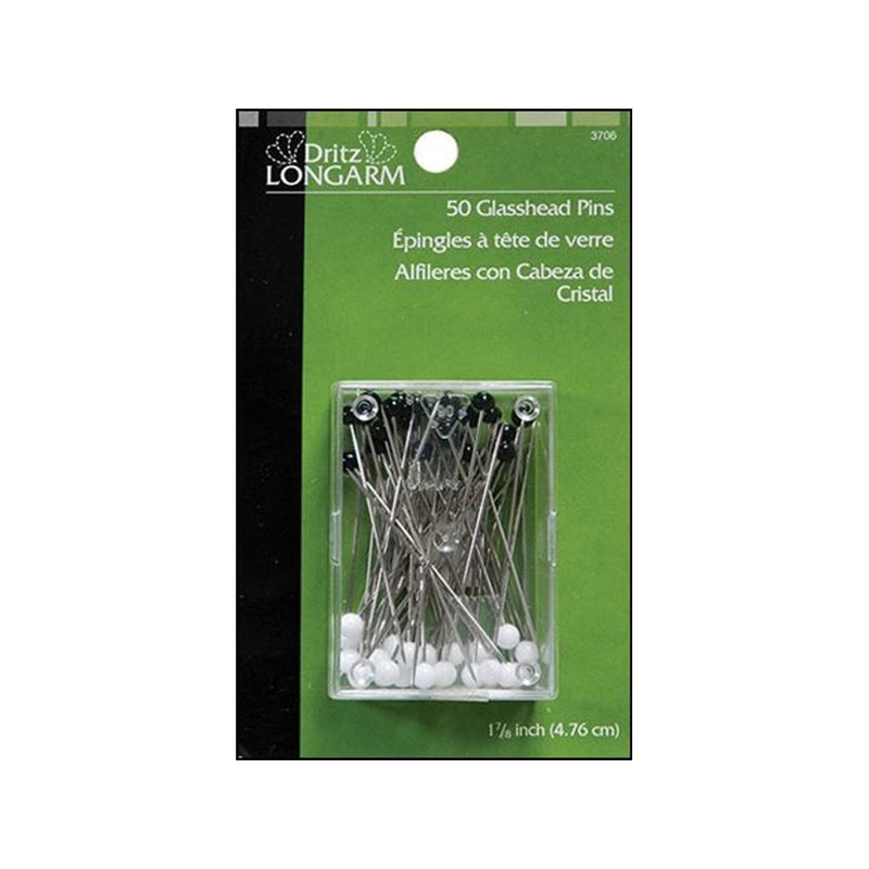 Dritz Longarm Glass Head Pins