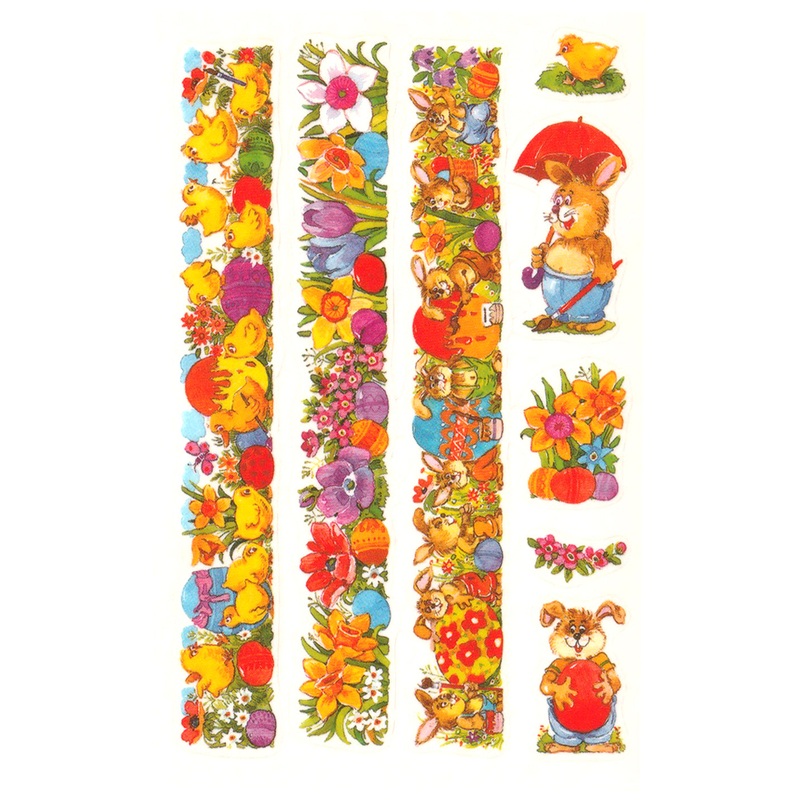 Egg Decorating Rabits & Chicks - Stickers