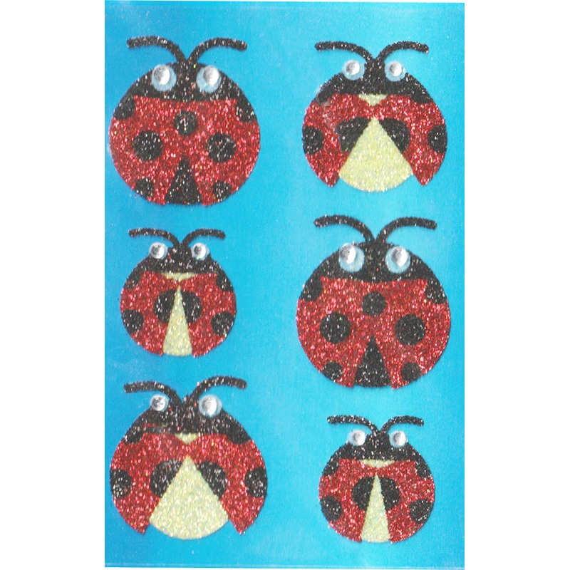 Glitter Ladybugs - Stickers