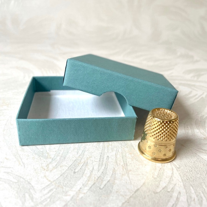 Paper Chipboard 2-piece Box-Teal Earring Box