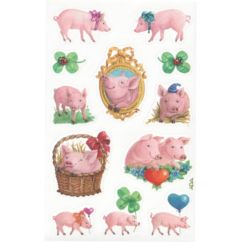 Pretty Pink Pigs - Stickers