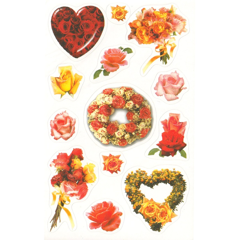Roses & Hearts - Stickers