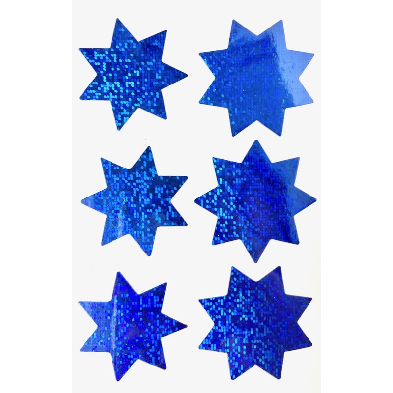 Blue Sparkly Stars