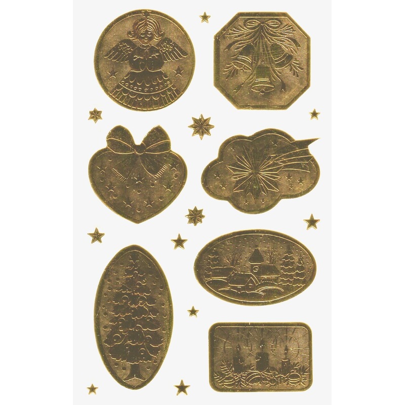 Gold Christmas, Stickers