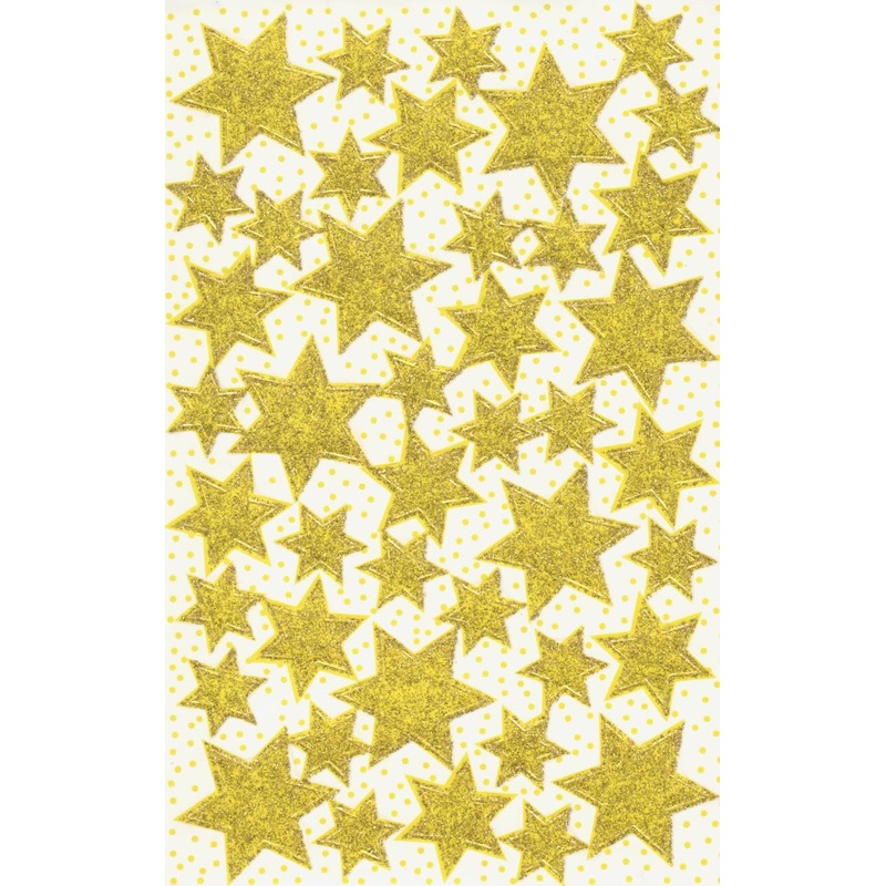 Gold Glitter Stars
