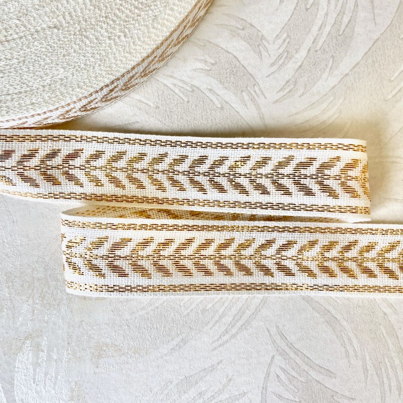 Gold Metallic Leaf Jacquard-Gold-By the Yard & 72 Yard Roll