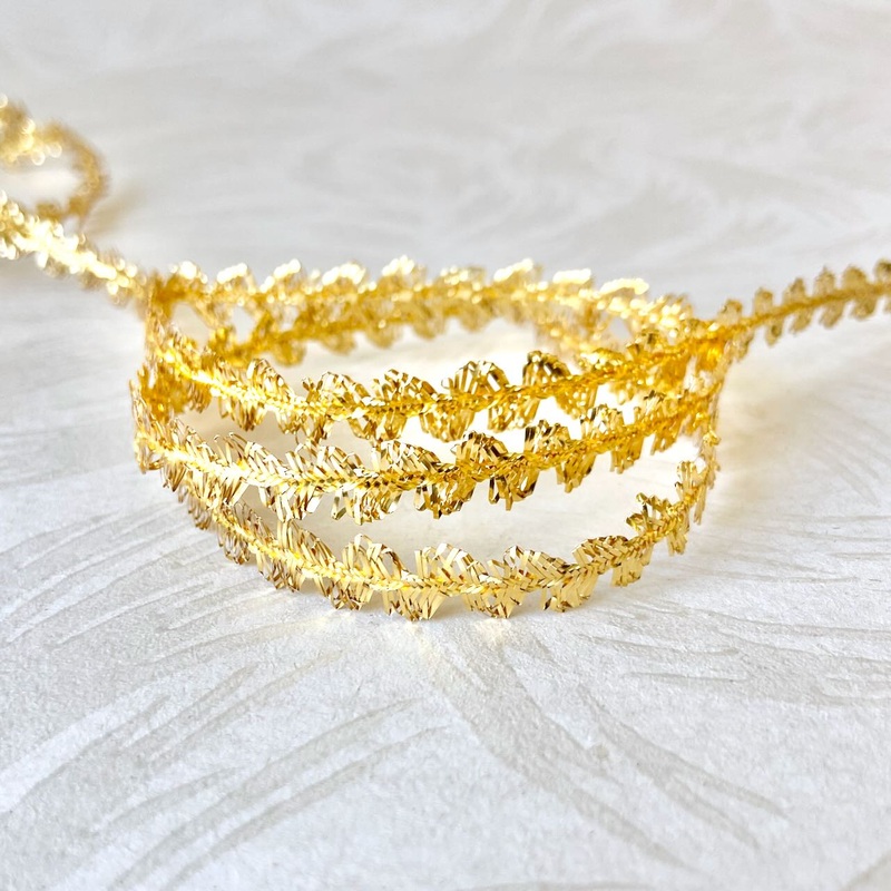 Metallic Weave Braid-Gold