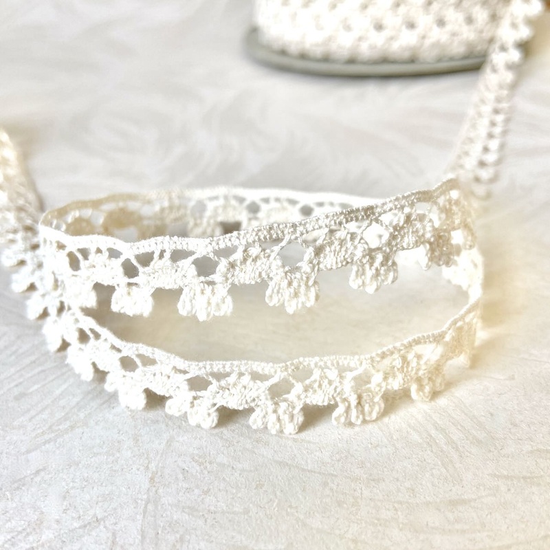 Narrow Crochet Cotton Cluny Lace