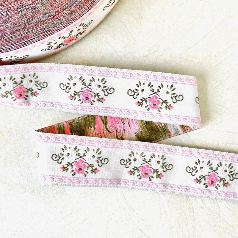 Pink Floral Jacquard-Pink