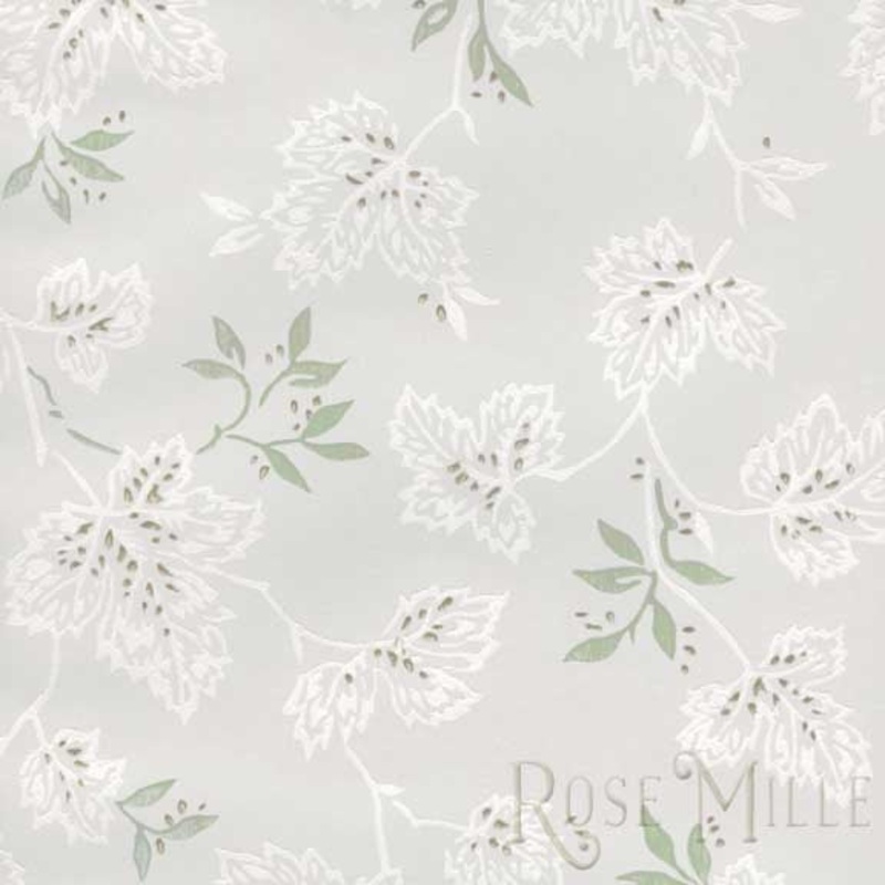 Scattered Leaves in Green - Signature Vintage Scrapbook Papers