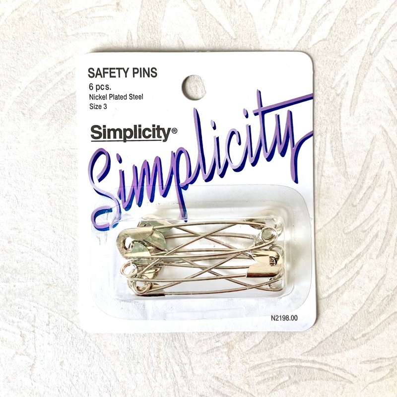 Simplicity Safety Pins, Size 3