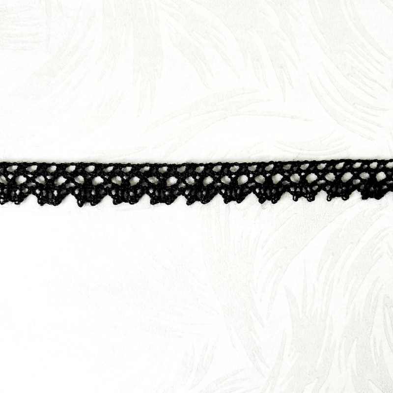 Circle Trio Wool Cluny Lace-Black-By the Yard & 36 Yard Roll