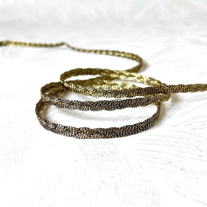 Metallic Braid-Gold & Black