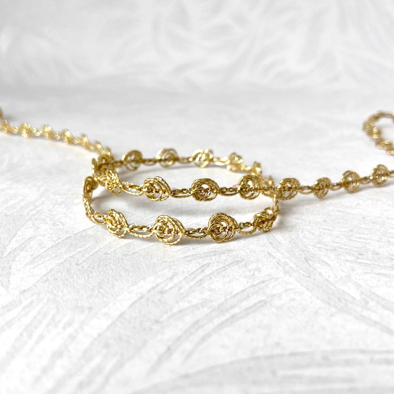Metallic Gold Rococo Braid-Gold