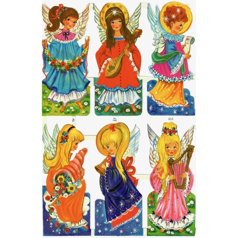 Scrapbook Pictures, Angels-Vintage