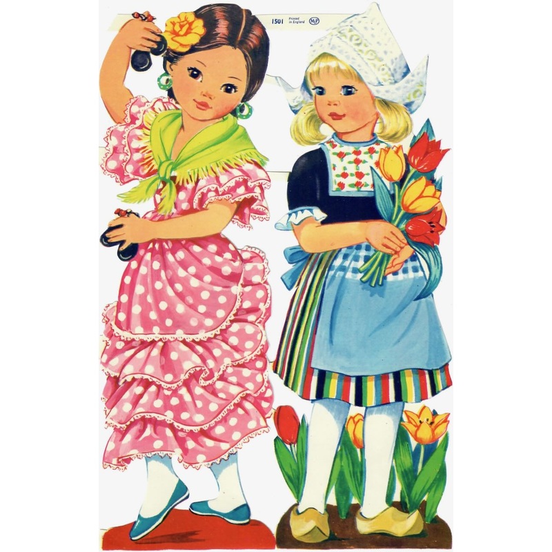 Scrapbook Pictures, Girls-Vintage