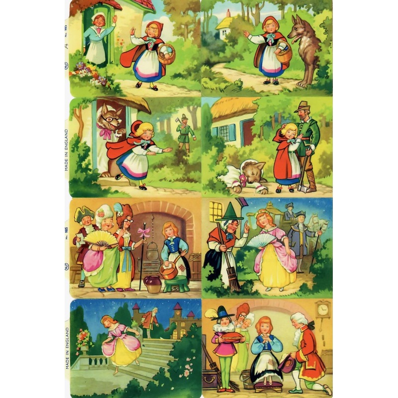 Scrapbook Pictures, Little Red Riding Hood & Cinderella