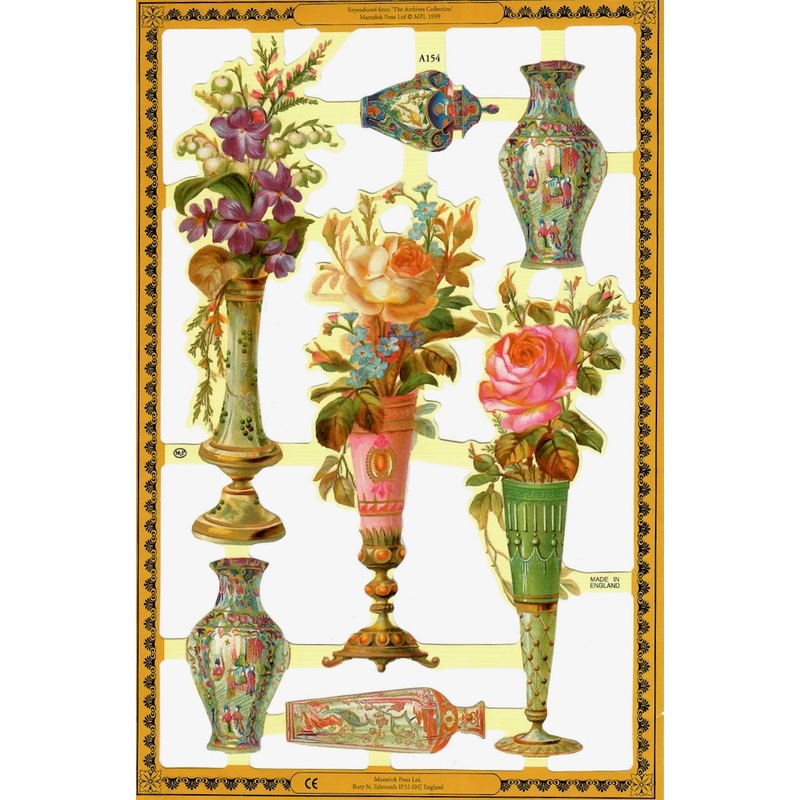 Scrapbook Pictures, Vases and Flowers