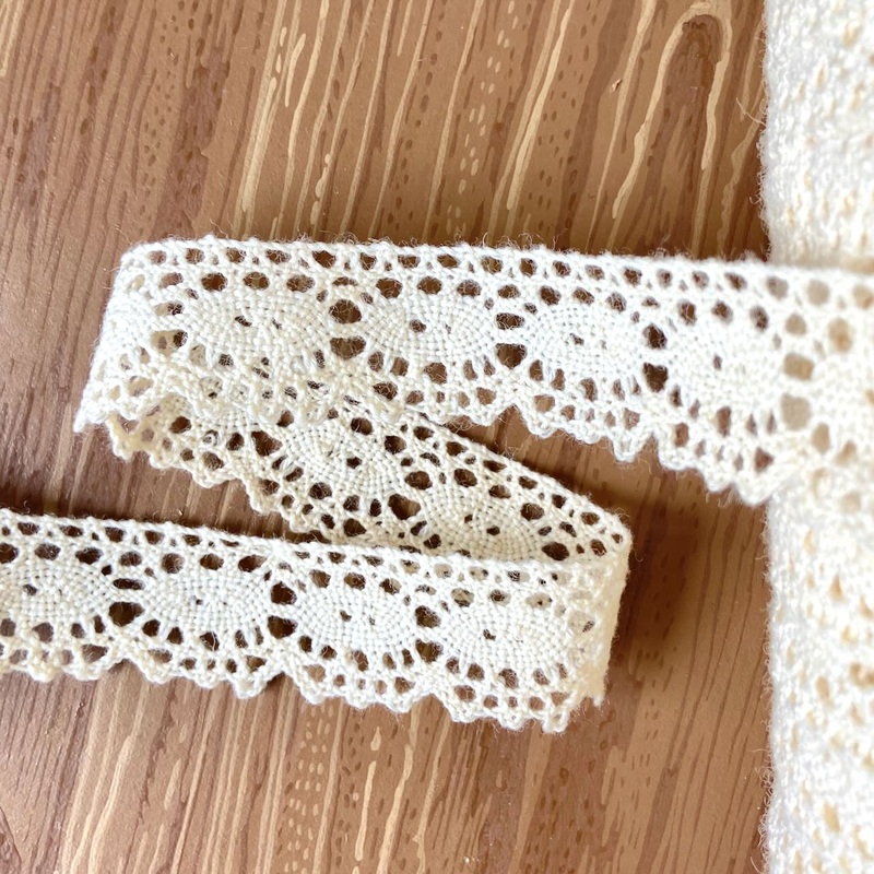 Wool Cluny Lace-Ivory-By the Yard & 36 Yard Board
