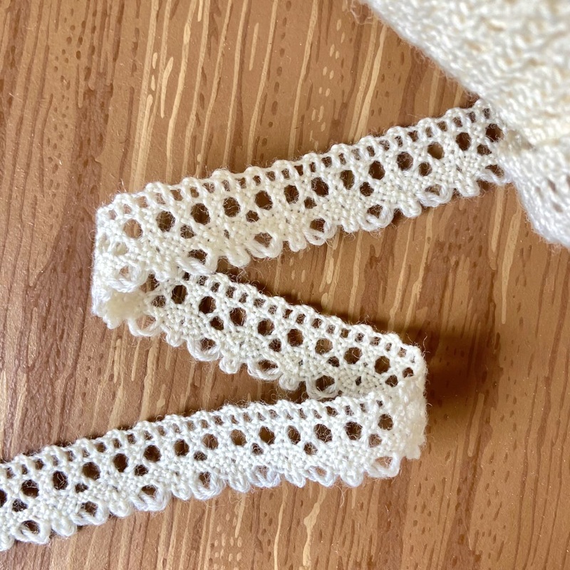 Wool Cluny Lace-Ivory-By the Yard & 36 Yard Roll