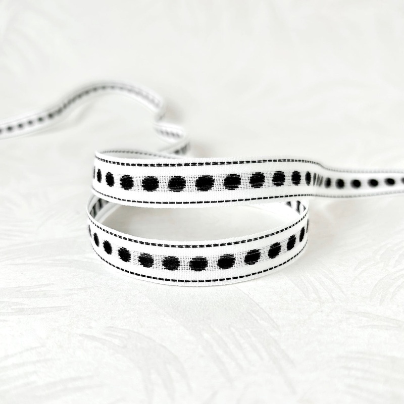 Dot Jacquard - Vintage-Black & White