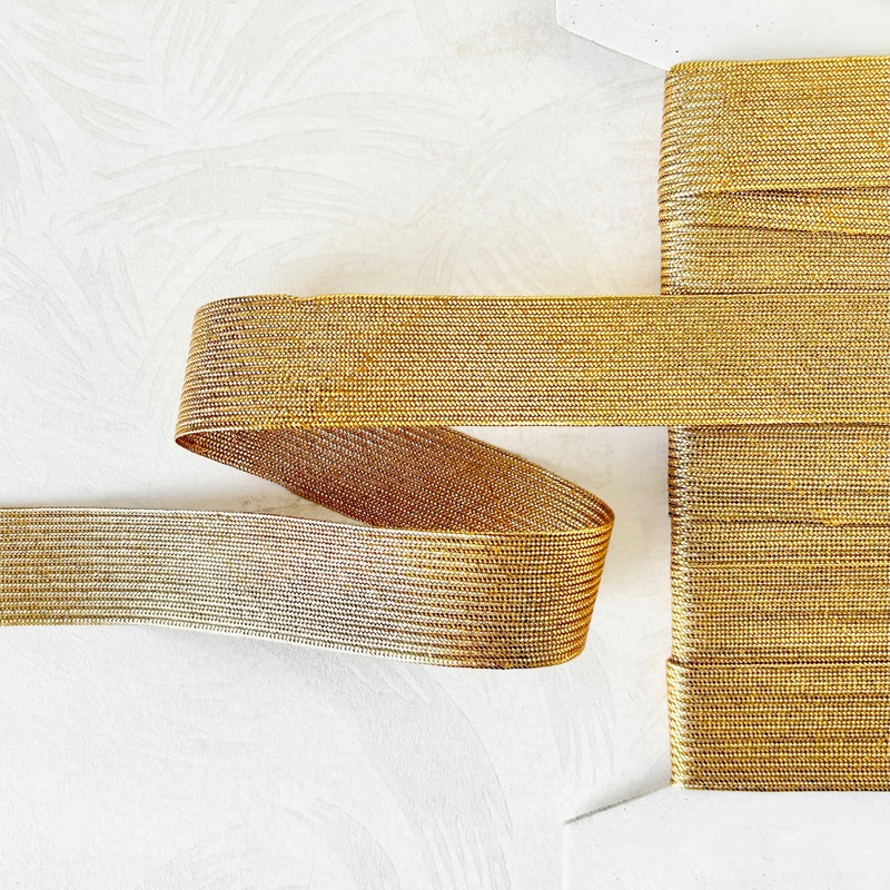 Metallic Flat Braid-Antique Gold