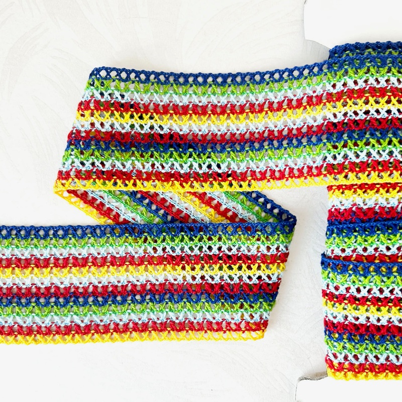 Rainbow Cluny Lace-Rainbow