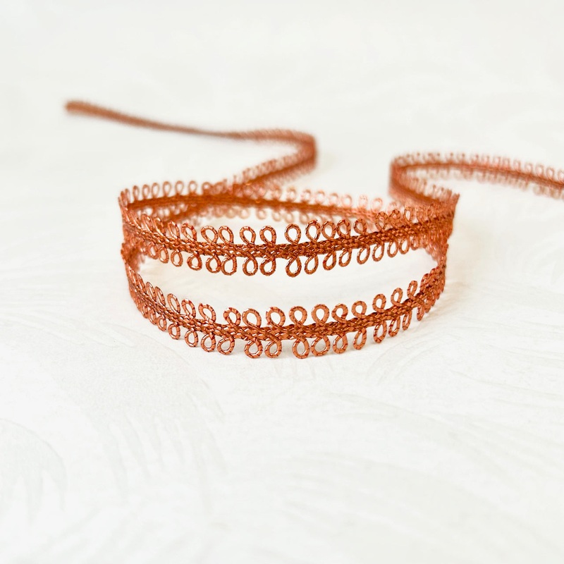 Scalloped Loop Braid-Copper