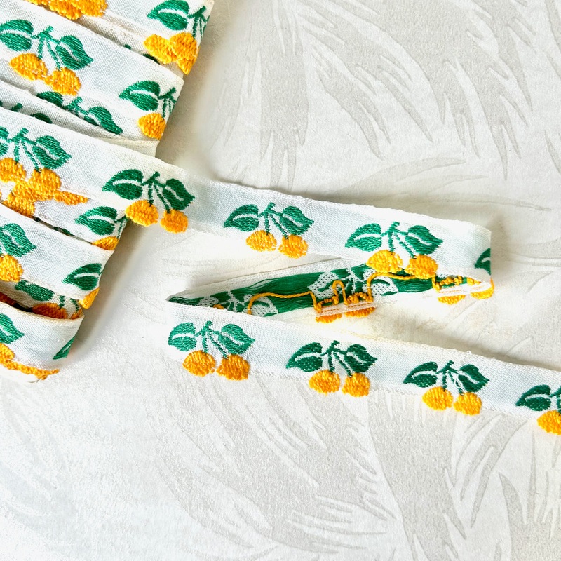 Cherries Jacquard - Vintage-Orange