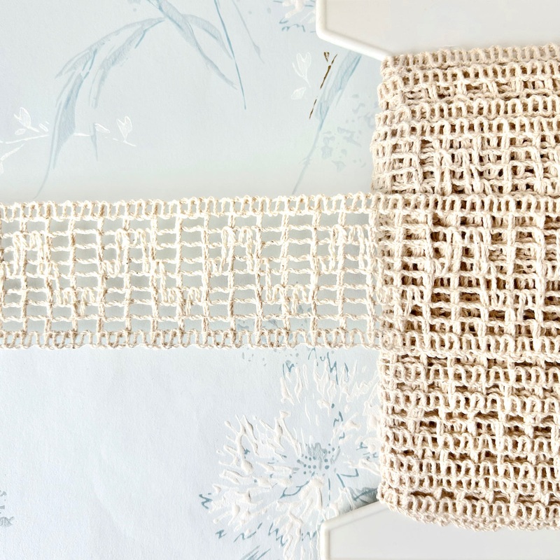 Chunky Cluny Lace-Natural-By the Yard & 18 Yard Board