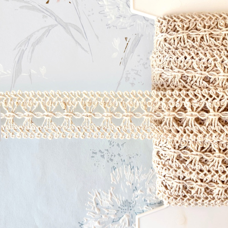 Cluny Lace-Natural-By the Yard & 25 Yard Board
