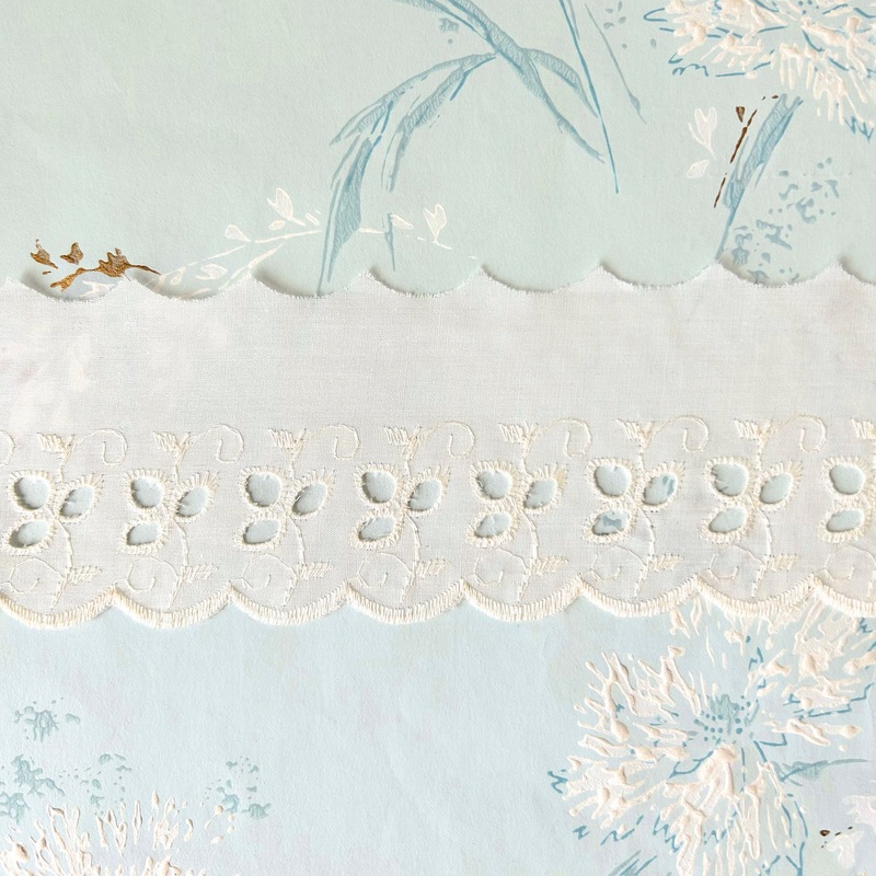 Eyelet Lace Edging-Natural-By the Yard & 180 Yard Roll