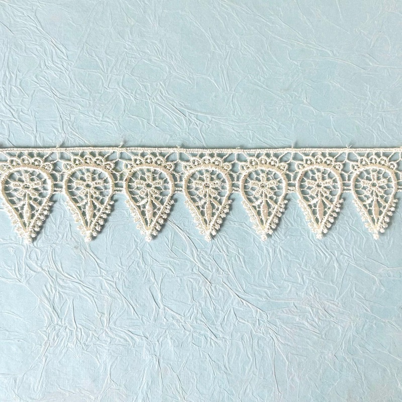 Floral Point Venice Lace-Off White