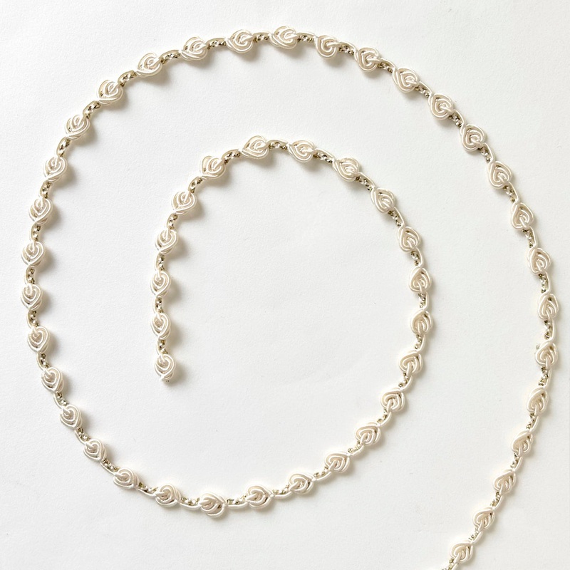 Floral Rococo Braid-Ecru & Gold